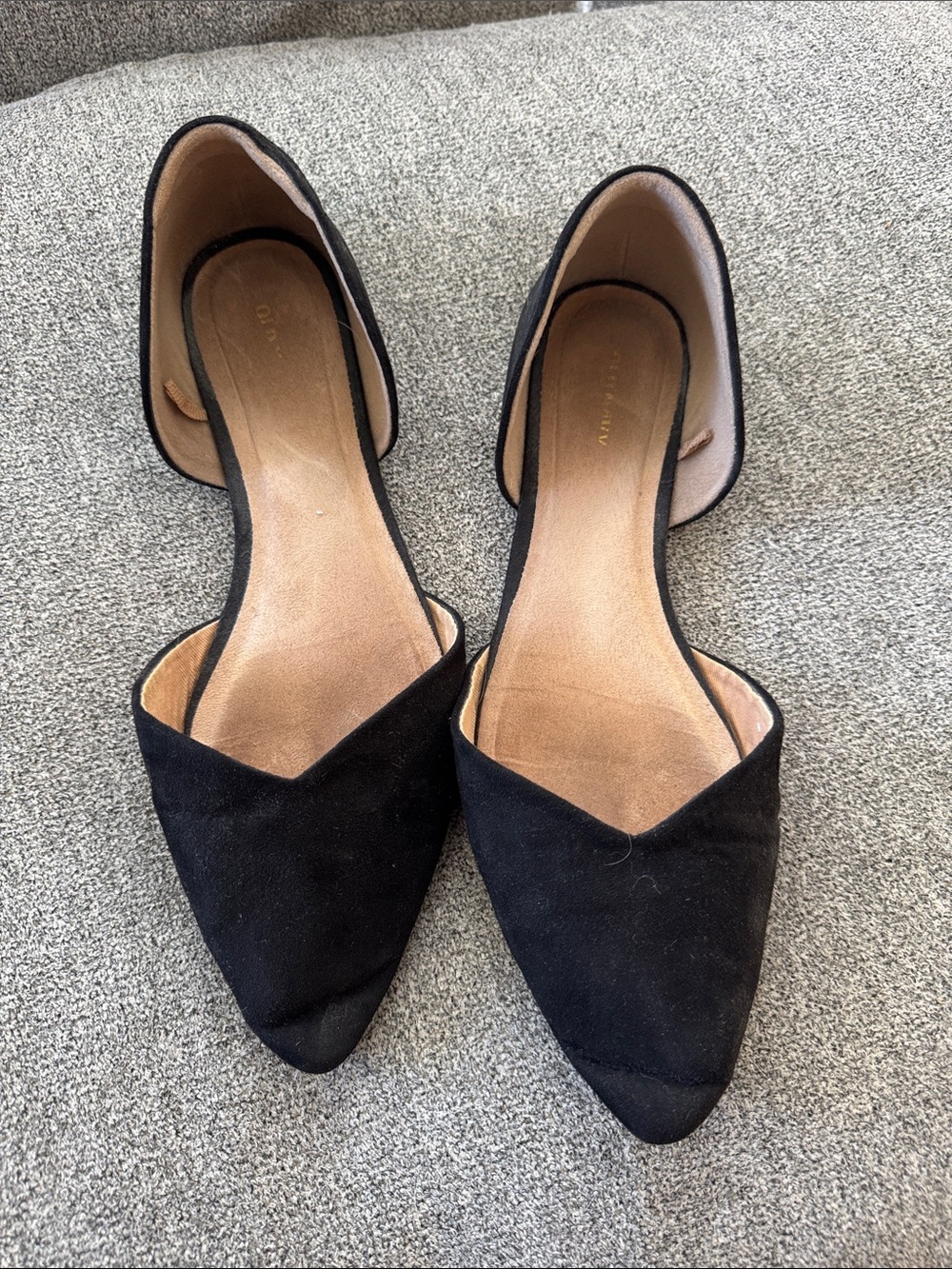 Old Navy Black Pointed D'Orsay Flats